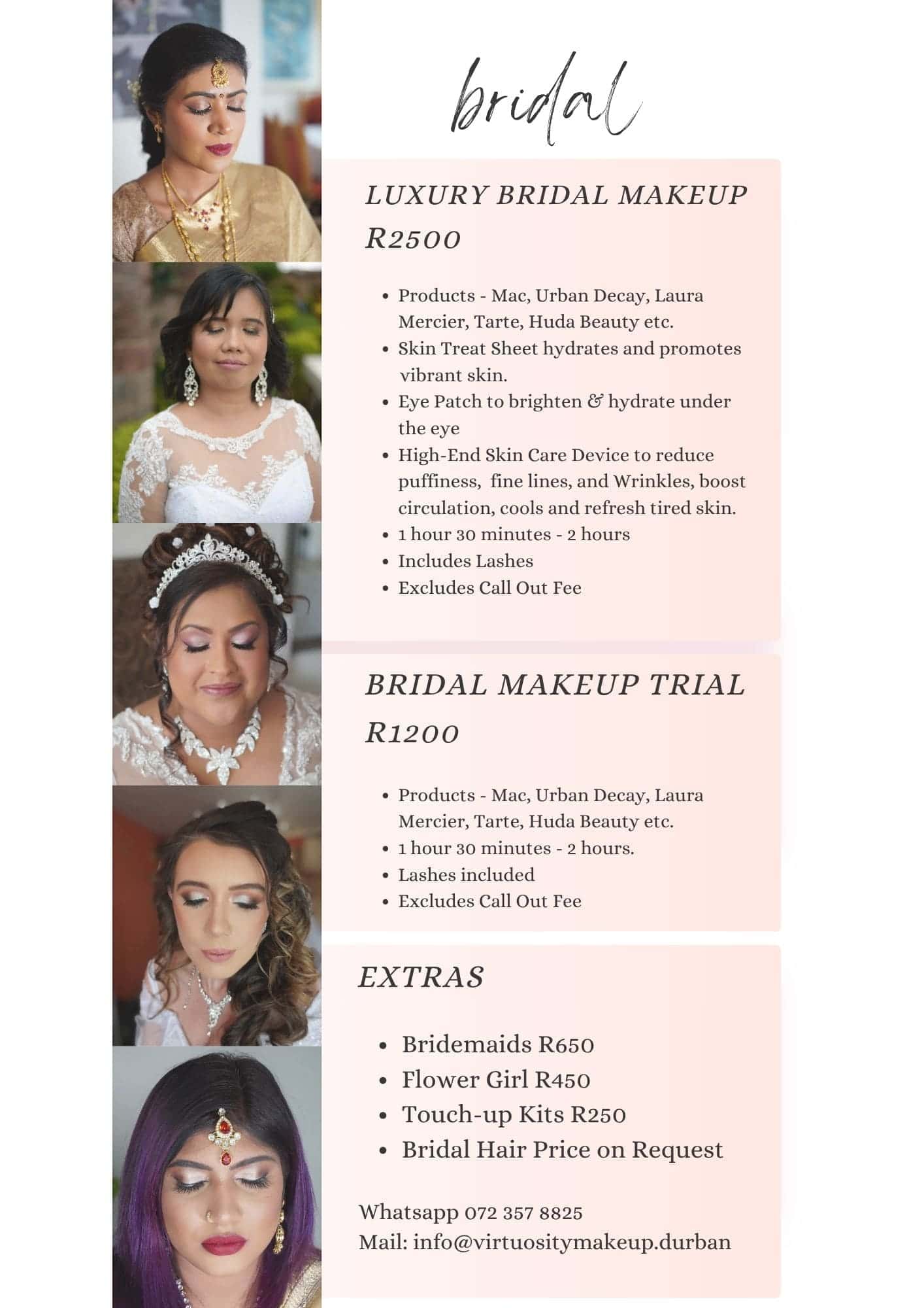Bridal Makeup Prices